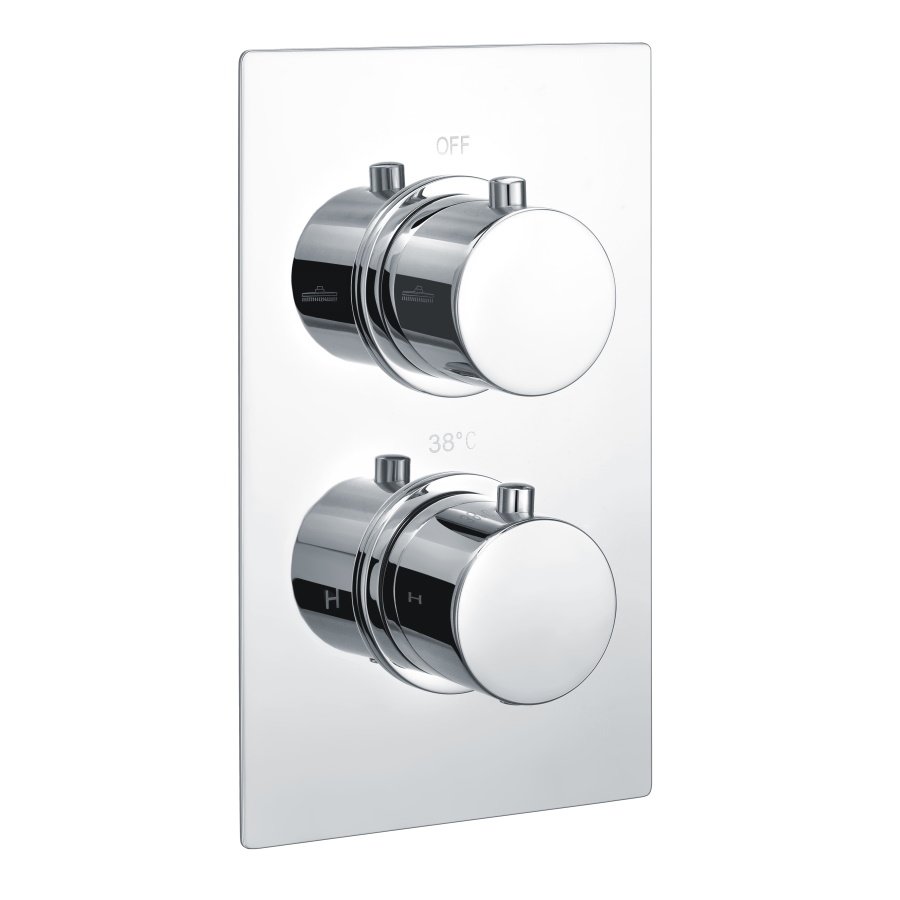 Circa Thermostatic Twin Shower Valve