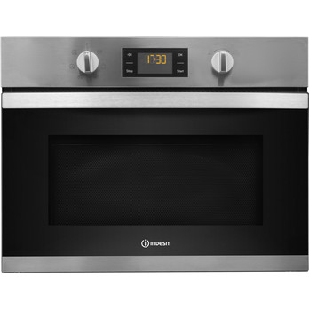 Indesit MWI 3443 IX UK Built-In Microwave & Grill - Stainless Steel