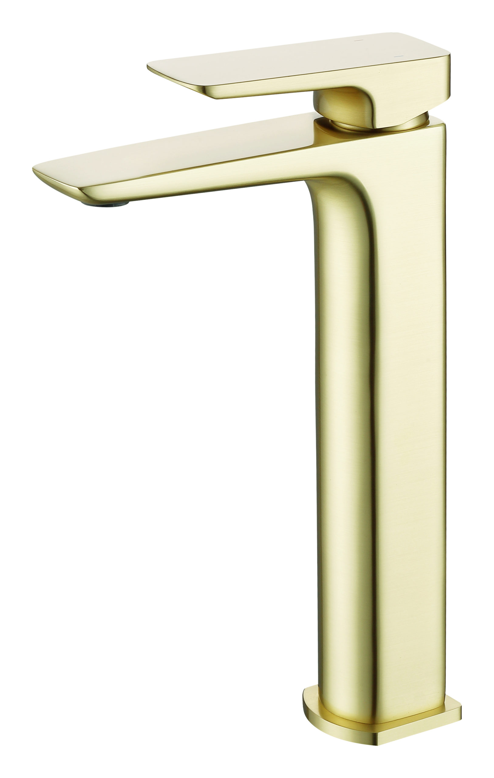Finissimo Brushed Brass Tall Basin Mixer