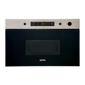 Prima silver/black microwave