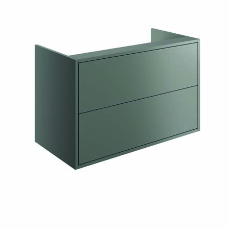Perla Matt Grey 900mm Wall Hung Basin Unit No Top