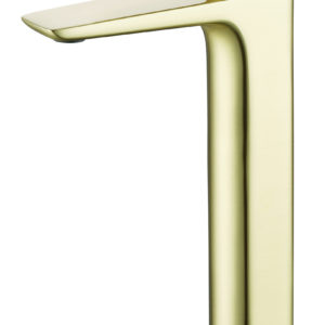 Finissimo Brushed Brass Tall Basin Mixer