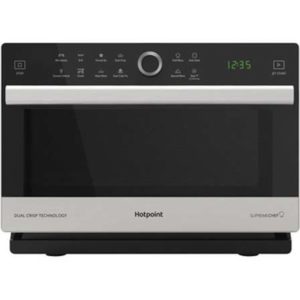 hotpoint black/silver microwave