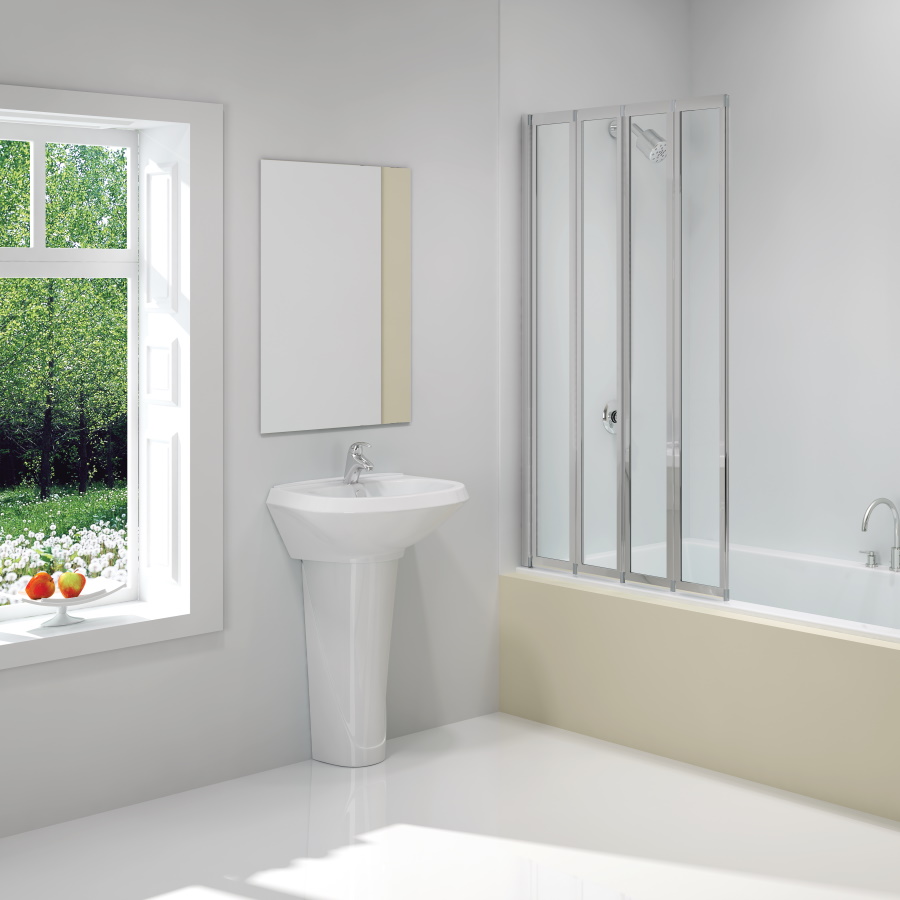 Four Fold Bath Screen