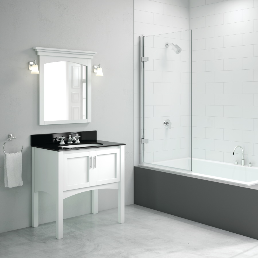 Hinged Square Bathscreen