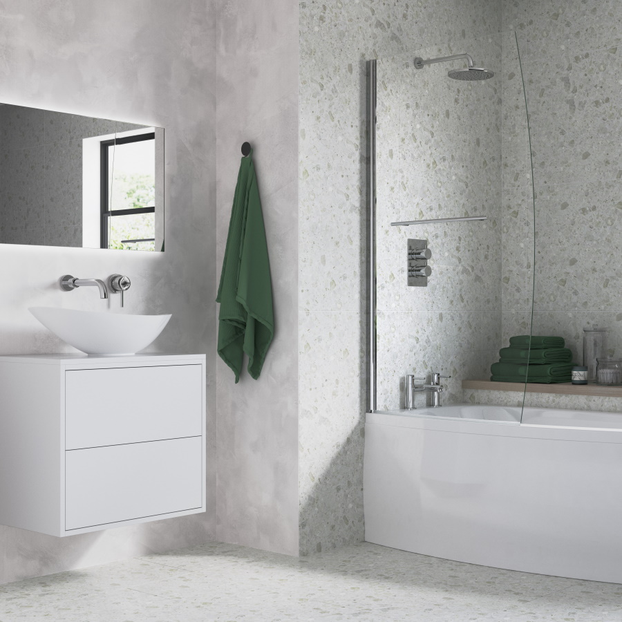 Space Saver Bath Screen