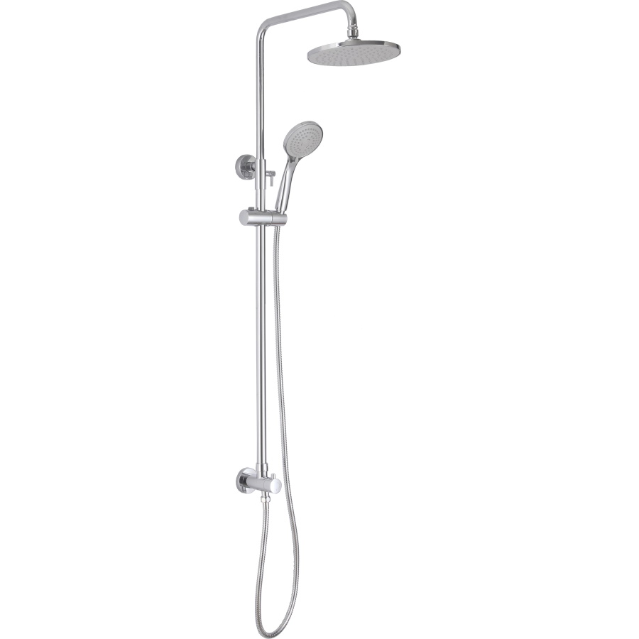 Round Shower Kit Overhead and Handset
