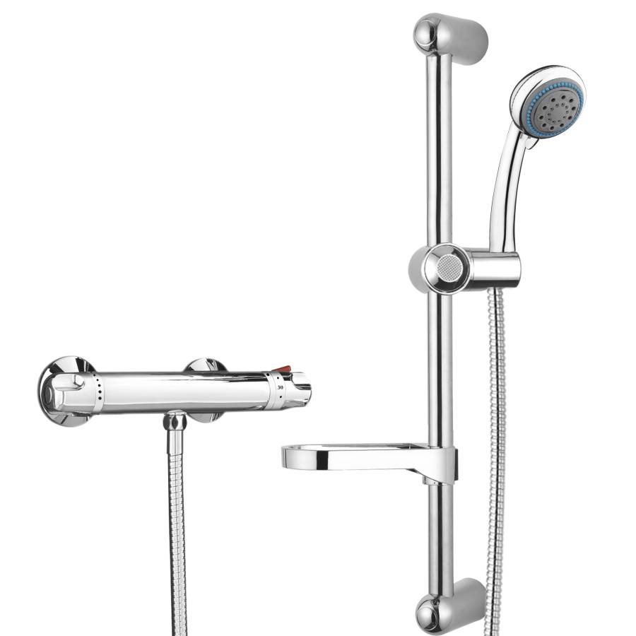 Low Pressure Thermostatic Shower and Riser Round