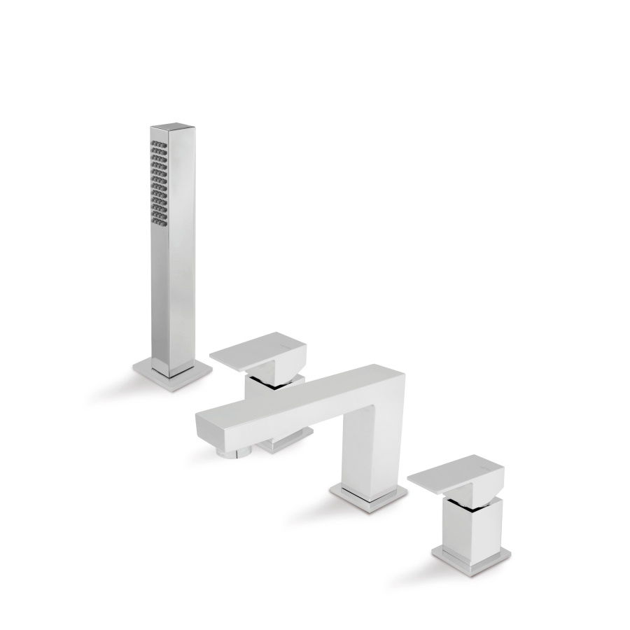 Tamesis 4 Hole Deck Mounted Bath Shower Mixer