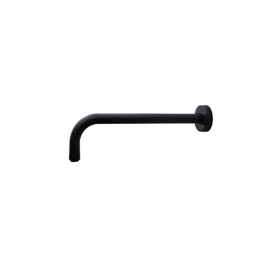 Timea Black Round Wall Shower Arm