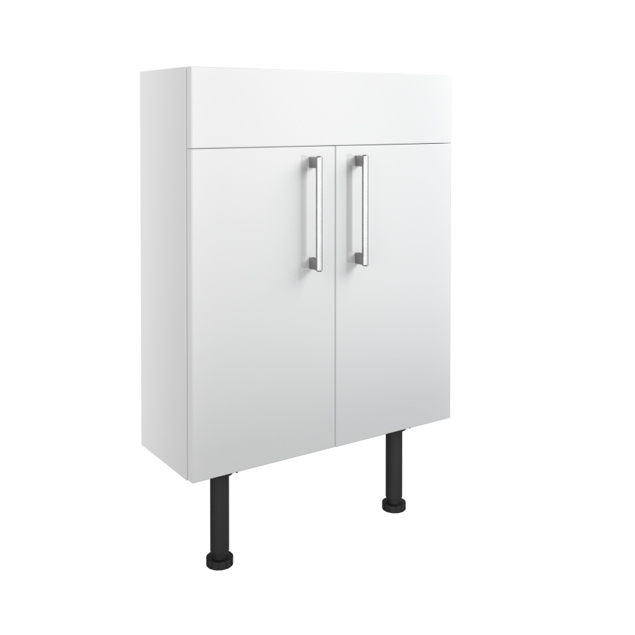 Alba White Gloss 600mm Slim Basin Unit