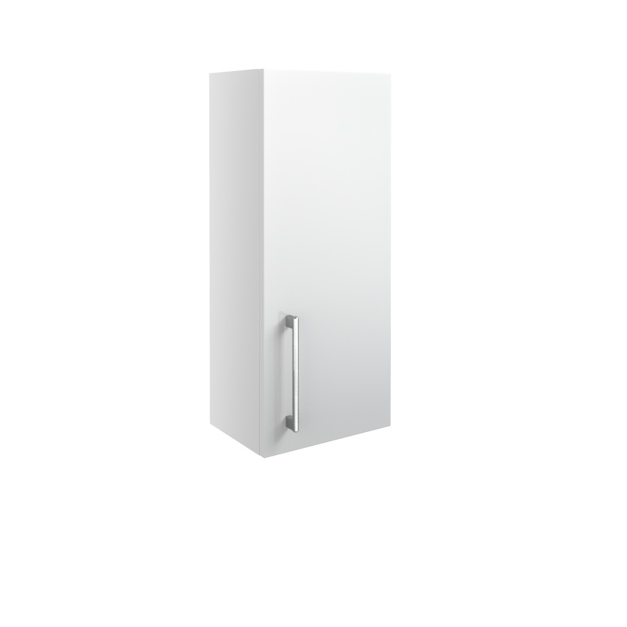 Alba White Gloss 300mm 1 Door Wall Unit