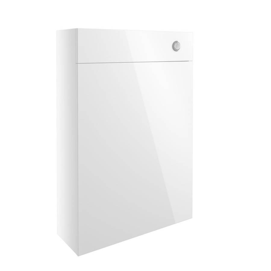 Alba White Gloss 600mm Slim WC Unit