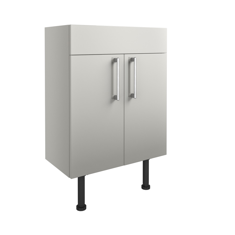 Alba Light Grey 600mm 2 Door Basin Unit