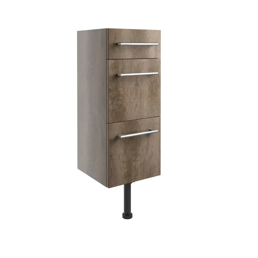 Alba Nebraska Oak 300mm 3 Drawer Unit