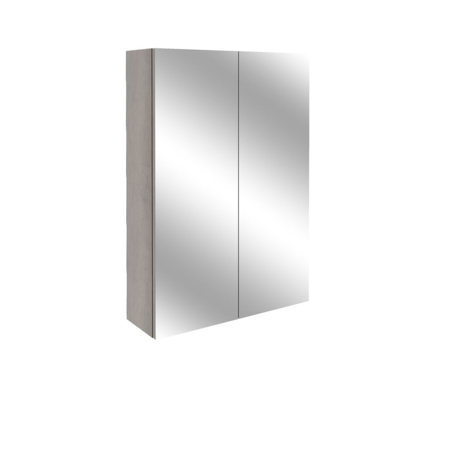 Alba 500mm Slim 2 Door Mirrored Wall Unit