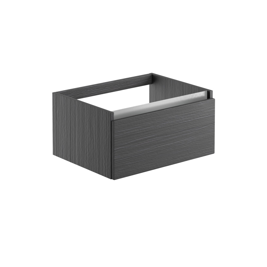 Carino Graphitewood 600mm Wall Hung Basin Unit No Top