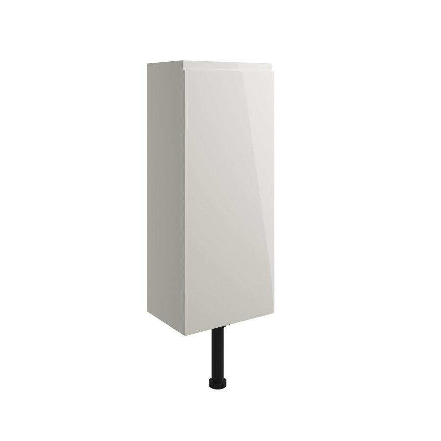 Pearl Grey Gloss Slim 300mm 1 Door Base Unit