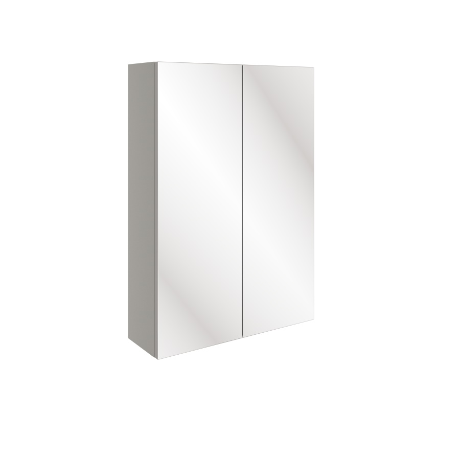 Pearl Grey Gloss Slim500mm Mirrored Wall Unit