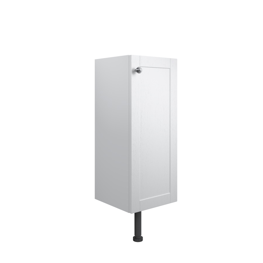 Benita Satin White Ash 300mm 1 Door Base Unit