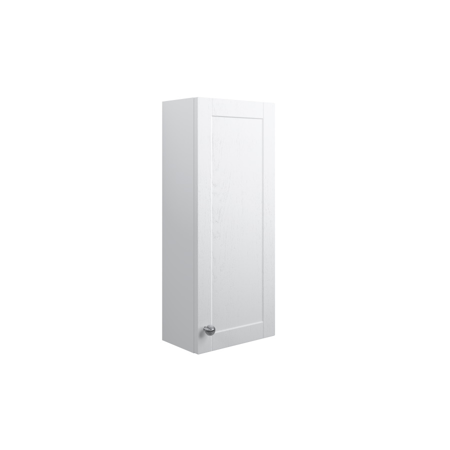 Benita Satin White Ash 300mm 1 Door Wall Unit
