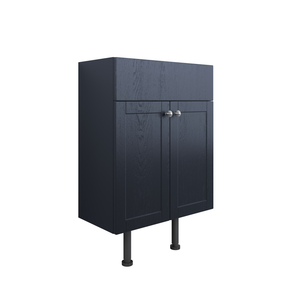 Benita Indigo Ash 600mm 2 Door Basin Unit