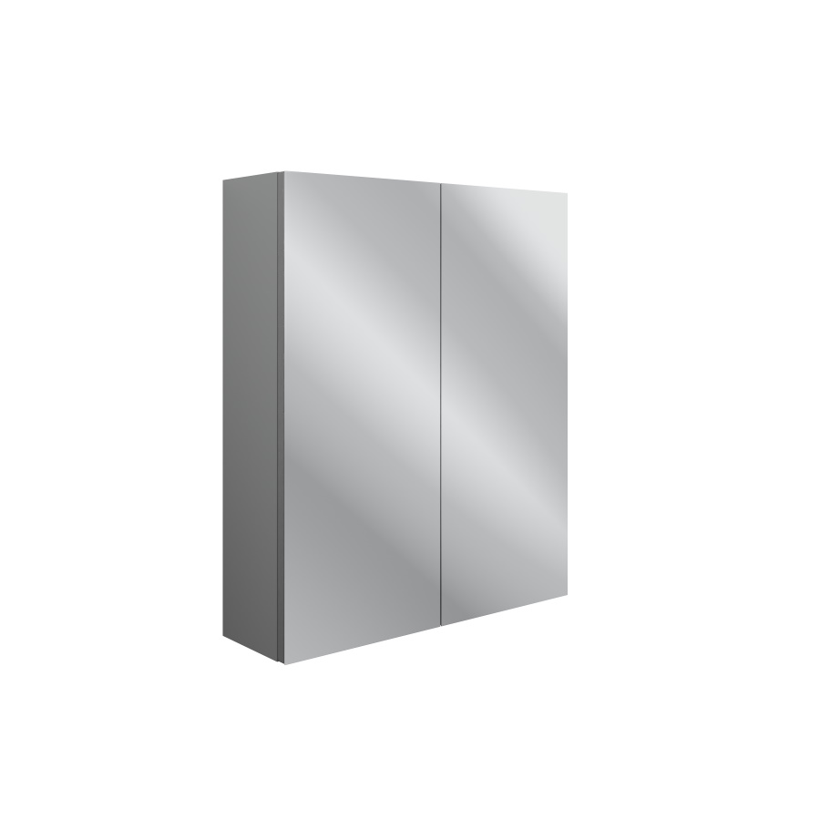 Benita Grey Ash 600mm 2 Door Mirrored Wall Unit