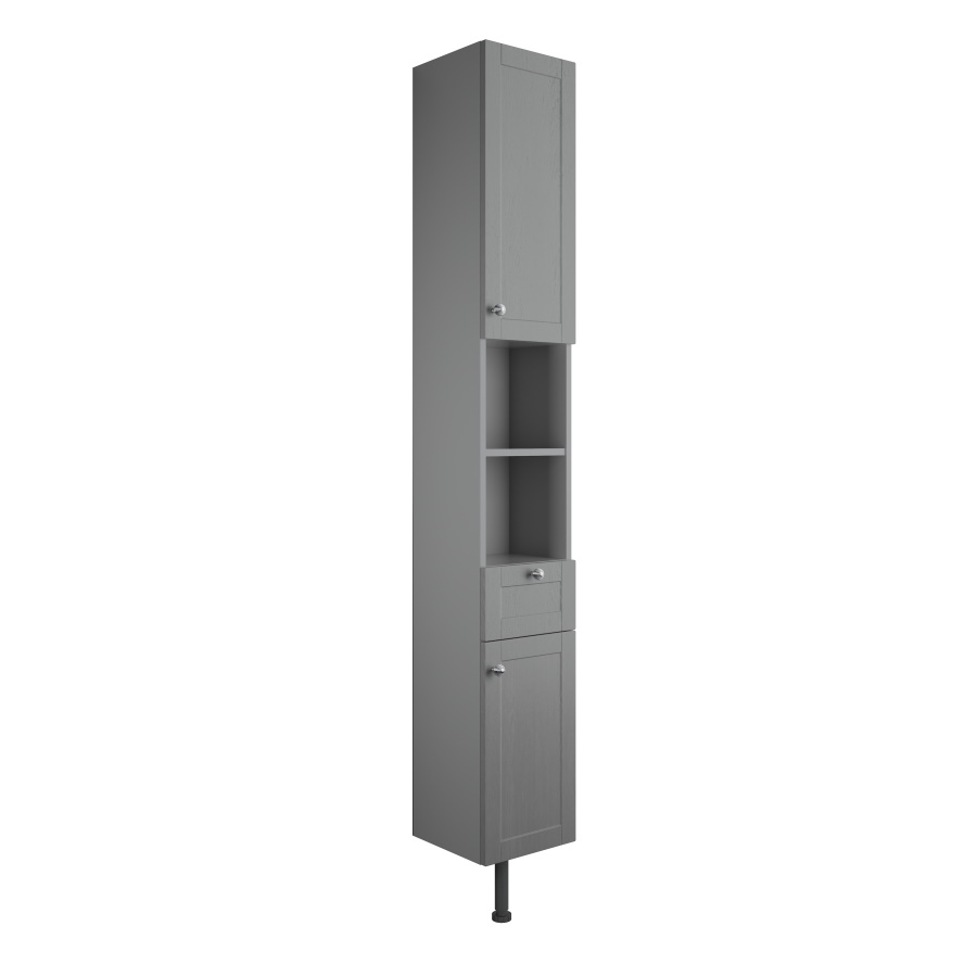 Benita Grey Ash 300mm 2 Door Tall Unit
