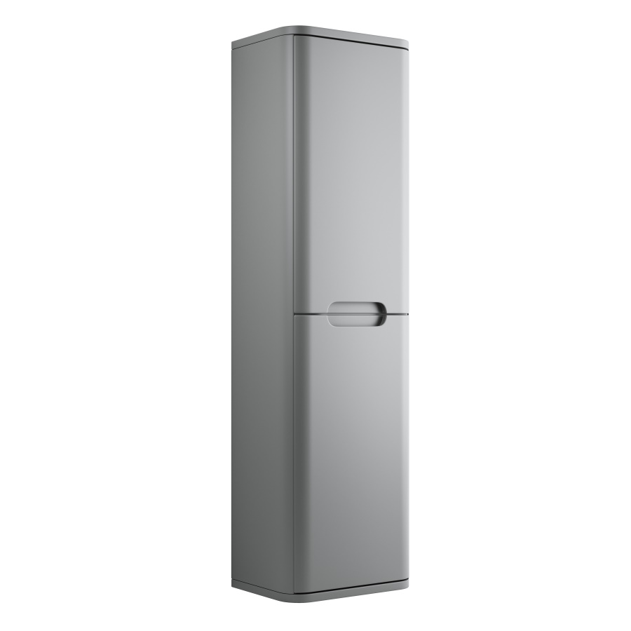 Lambra Matt Grey 350mm 2 Door Wall Hung Tall Unit