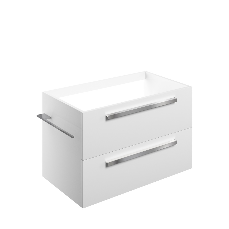 Morina White Gloss 800mm Wall Hung Unit No Top