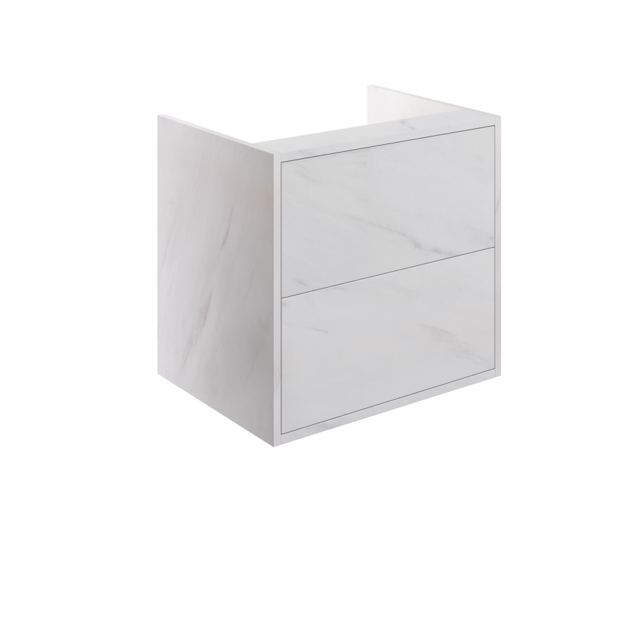 Perla Marble 600mm Wall Hung Basin Unit No Top