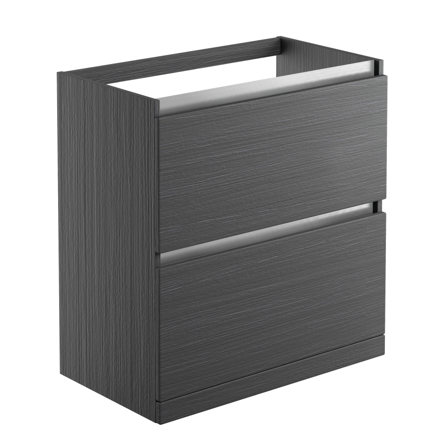 Carino Graphitewood 800mm Floor Standing Basin Unit No Top