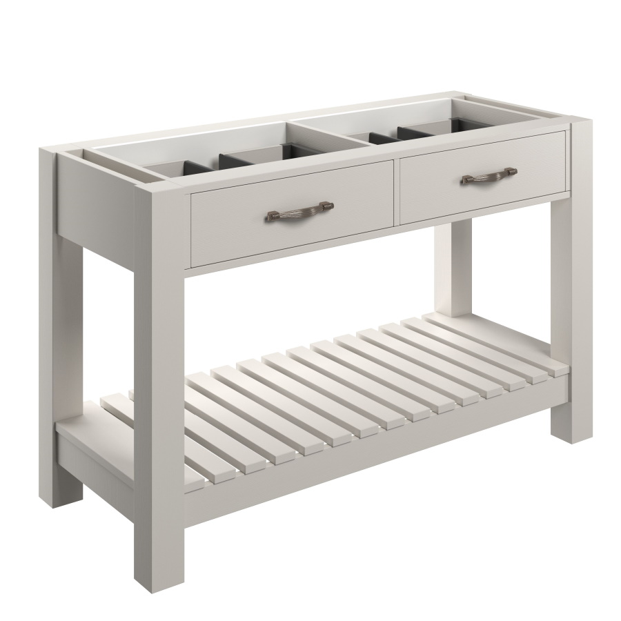 Manhattan White Ash 1200mm Floor Standing Basin Unit No Top