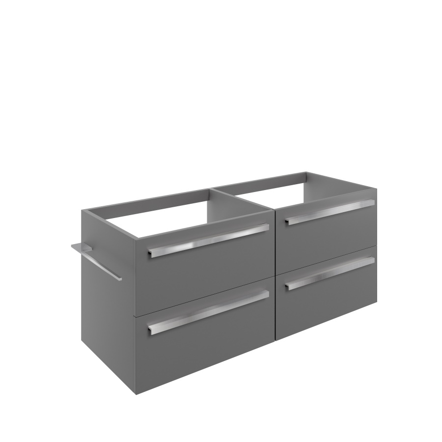 Morina Urban Grey 1200mm Run - 2 x 600mm Wall Hung Unit