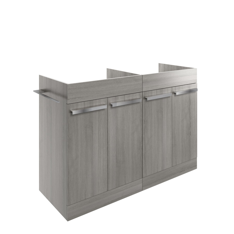 Morina Elm Grey 1200mm run - Includes 2 x 600mm Floor Standing Unit No Top