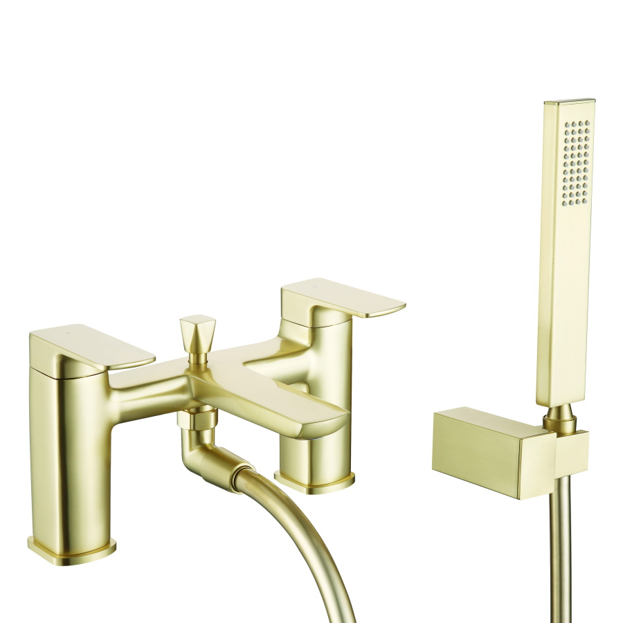 Finissimo Brushed Brass Bath Shower Mixer