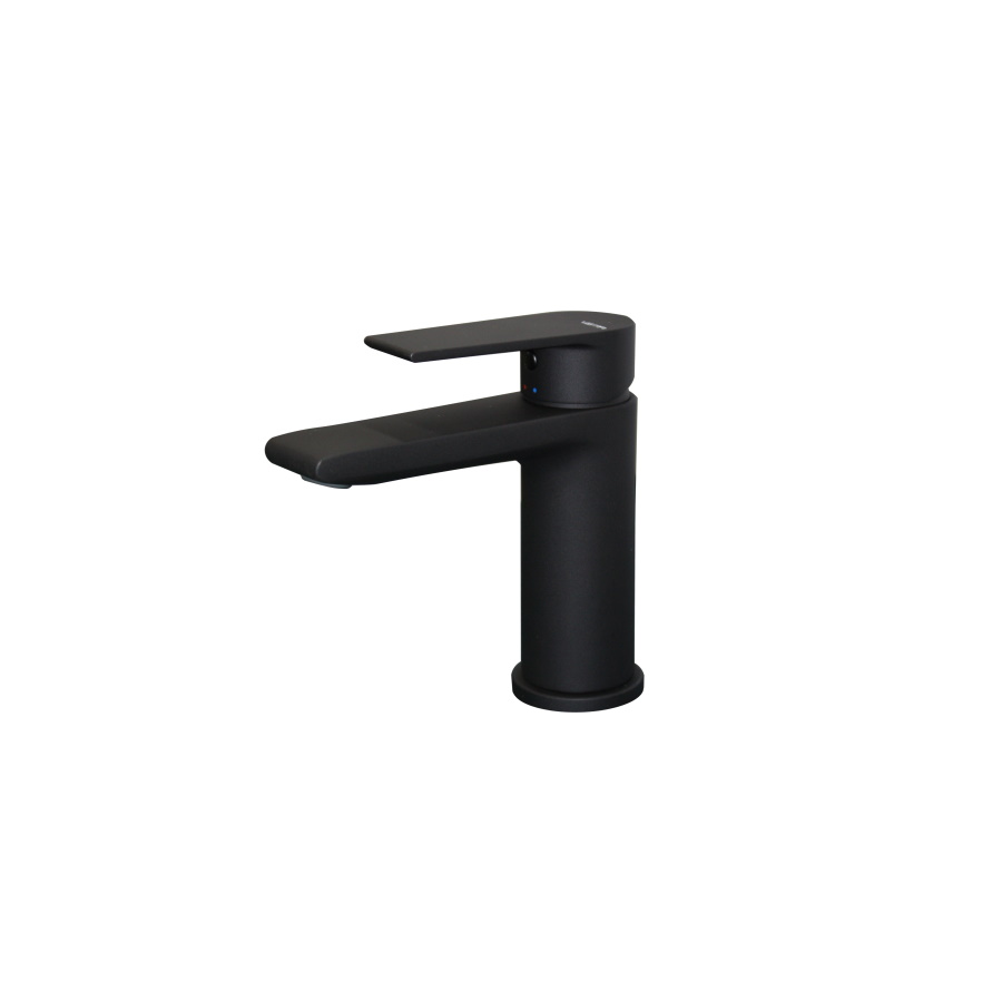 Timea Matt Black Basin Mixer Mono