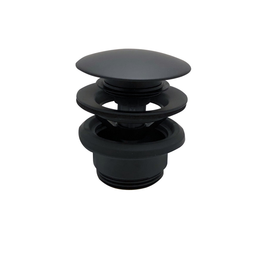 Timea Black Push Button Waste