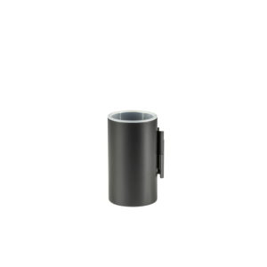 Bertini Matt Black Tumbler and Holder Wall Mounted