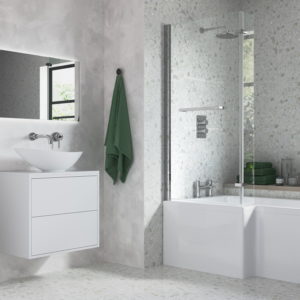 L Shape Bath Screen