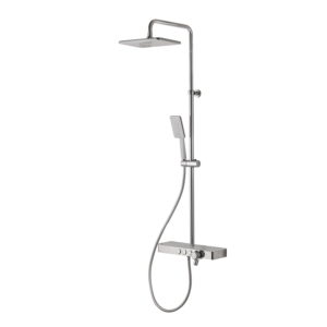 White and Chrome Shower Kit