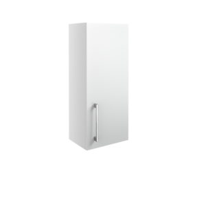 Alba White Gloss 300mm 1 Door Wall Unit
