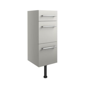 Alba Light Grey 300mm 3 Drawer Unit