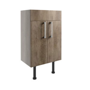 Alba Nebraska Oak 500mm 2 Door Basin Unit