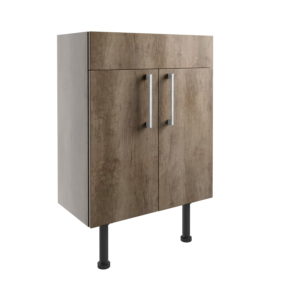 Alba Nebraska Oak 600mm 2 Door Basin Unit