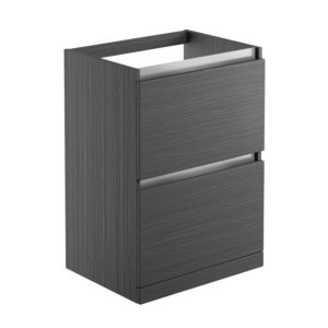 Carino Graphitewood 600mm Floor Standing Basin Unit No Top