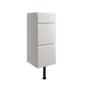 Pearl Grey Gloss 300mm 3 Drawer Unit