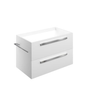 Morina White Gloss 800mm Wall Hung Unit No Top