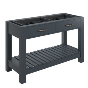 Manhattan Matt Navy 1200mm Floor Standing Basin Unit No Top