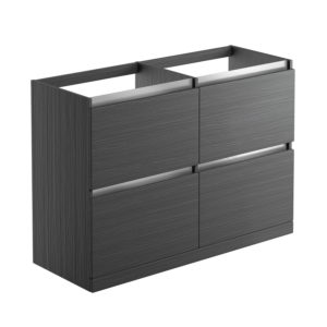 Carino Graphitewood 1200mm Floor Standing Unit No Top